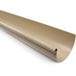First plast - profil gouttire pvc 16 demi - ronde en 4 m - sable