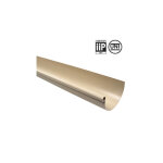 First plast - profil gouttire pvc 25 demi - ronde en 4 m - sable