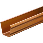 First plast - profil gouttire pvc best carre 4m - effet cuivre
