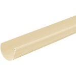 First plast - profil gouttire pvc demi - ronde 25 longueur 2, 00ml - sable