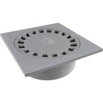 Siphon de sol pvc 100x100mm sortie verticale Ø32 - 40 - gris Siphon de sol pvc 100x100mm sortie verticale Ø32 - 40 - gris