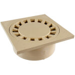 First plast - siphon de sol pvc 150x150mm sortie verticale Ø40 - 50 - 63 - 125 - sable First plast - siphon de sol pvc 150x150mm sortie verticale Ø40 - 50 - 63 - 125 - sable