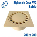 Siphon cour 200x200 sable Siphon cour 200x200 sable