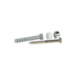 Fischer - fixation pour wc et sanitaire s 8 rd 80 wcr - contenant 2x chevilles + vis bois + capuchons ...