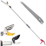Fishtec - secateur t�lescopique : 1, 37 � 2, 2 m + scie arboricole