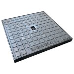 Fitt - tampon en fonte b125 pour regard 400x400mm noir - fonte