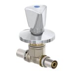 Fiv - vanne � encastrer compl�te avec volant et rosace 16 x 16