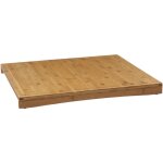 Five - cache plaque de cuisson en bambou - beige - l 58 x p 52 cm - livraison gratuite