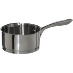 Five - casserole en inox rsilience de 18 cm avec bec verseur, compatible tous feux, y compris induction ...