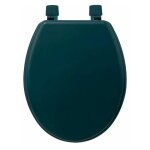Five simply smart ? abattant wc en bois mdf 48cm bleu p�trole ? charni�res r�glables 13 - 18cm ? finition ...