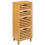 5five simply smart - armoire de salle de bain debout haute sicela en bois naturel avec 4 tiroirs, dimensions ... 5five simply smart - armoire de salle de bain debout haute sicela en bois naturel avec 4 tiroirs, dimensions ...