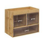 Five simply smart - bo�te organiseur 3 tiroirs 'selena' 24cm naturel