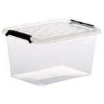 Five simply smart - bote de rangement 'clip' 2l transparent