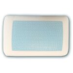 Five simply smart ? oreiller ergonomique rafra�chissant gel box 30x50cm ? mousse � m�moire de forme ? ...