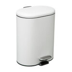 Five simply smart - poubelle de salle de bain 'siliflex' 6l blanc