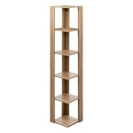 Five simply smart - tagère d'angle 5 niveaux 'novia' 179cm naturel Five simply smart - tagère d'angle 5 niveaux 'novia' 179cm naturel