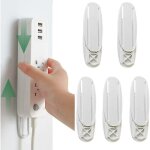 Aougo - fixateur de bande de puissance auto - adh�sive support mural pour power strip fixation de multiprise ...