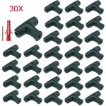 Fixation pour grillage muraux - 30pcs clip de clture murale fixation, kit avec vis d'ancrage pour cadre ...