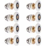 Fixation de porte et paroi de douche, roulette porte douche, roulettes de porte coulissante cabine de ...