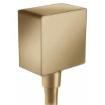 Hansgrohe - fixfit - raccord du flexible square avec clapet anti - retour, bronze bross 26455140