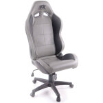 Fk si�ge sport chaise de bureau pivotante pro sport chaise de direction gris / noir chaise de bureau ...