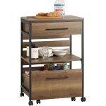 Fkw118 - pf desserte de cuisine roulante chariot de cuisine meuble de rangement � roulettes multifonctionnel ...