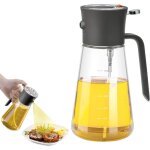Flacon pulv�risateur d'huile 600 ml, distributeur d'huile d'olive, vaporisateur d'olive bouteille, spray ...