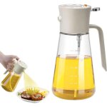 Flacon pulvérisateur d'huile 600 ml, distributeur d'huile d'olive en verre 2 en 1, vaporisateur d'olive ... Flacon pulvérisateur d'huile 600 ml, distributeur d'huile d'olive en verre 2 en 1, vaporisateur d'olive ...