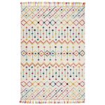 Flair rugs - tapis berbère avec franges ethnique rectangle prairie crème 80x150 Flair rugs - tapis berbère avec franges ethnique rectangle prairie crème 80x150