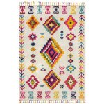 Flair rugs - tapis kilim rectangle avec franges moderne coyote crème 80x150 Flair rugs - tapis kilim rectangle avec franges moderne coyote crème 80x150