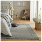 Flair rugs - tapis laine plat contemporain rectangle rue gris 120x170 Flair rugs - tapis laine plat contemporain rectangle rue gris 120x170