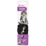 Laisse cordon d'attache  3 mm x 5 mtres pour chat flamingo
