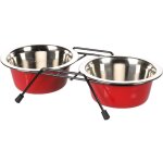 Flamingo - ecuelle duo ø 13 cm 380 ml avec support arjun s pour chien Flamingo - ecuelle duo ø 13 cm 380 ml avec support arjun s pour chien