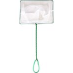 Epuisette xl 20 cm x 14 cm x 46 cm filet fin aquarium flamingo
