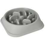 Flamingo - gamelle bobo 1 anti glouton grise 500 ml � 17 cm pour chien