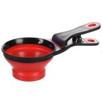 Pelle � nourriture de 237ml, 2 en 1 clip pour refermer les sacs de croquettes chat et chien flamingo