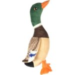 Peluche canard paloma brun 33 cm, pour chien flamingo