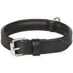 Flamingo pet products - collier cuir s 26 - 32 cm arizona noir pour chien. - flamingo