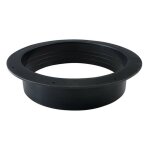 Flange de connexion 315mm en pvc noir ? installation rapide avec trous de fixation ? pour gaine de ventilation ...