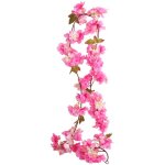 Fleurs de cerisier artificis vigne suspendues plantes faux sakura guirlande fausse couronne de cerisier ...