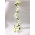 Fleurs de cerisier artificielles vigne suspendues plantes faux sakura guirlande fausse couronne de cerisier ...