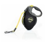 Flexi - laisse giant l tape 8 m black / neon yellow gt3 - 210 - s - neo - 12