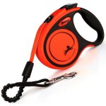 Flexi - laisse sangle trixie xtreme - taille xs - 3m - noir et orange