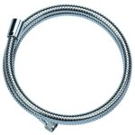 Flexible de douche laiton double agrafage 1. 50m, 1 crou conique 15x21, 1 crou molet 15x21.