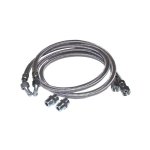 Flexible fioul coud� 1000mm avec 2 raccords - diff