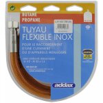 Tuyau flexible inox pour gaz butane / propane 1, 5 m ? embouts � visser g1 / 2 et m20 / 150 ? pression ...