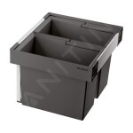 Flexon ii - poubelle encastrable, divis�e, volume 38 l 526639 - blanco