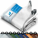 Floordirekt - b�che de protection imperm�able multifonctionnelle 140 g / m� blanc 6 x 8 m