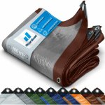 Bche de protection impermable 80 g / m marron / argent 6 x 1, 5 m
