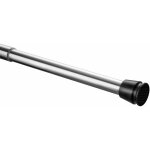 Barre de rideau de douche chromée longueur réglable à l'infini 55 - 90 cm Barre de rideau de douche chromée longueur réglable à l'infini 55 - 90 cm